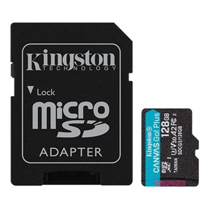  Зображення Карта пам'яті Kingston microSD  128GB C10 UHS-I U3 A2 R170/W90MB/s + SD 